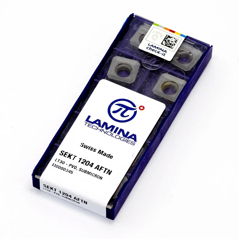 

SEKT1204 AFTN LT30 LAMINA фрезерные Вставки для фрезерного станка с ЧПУ для работы со сталью, железом и сталью 100% оригинальная