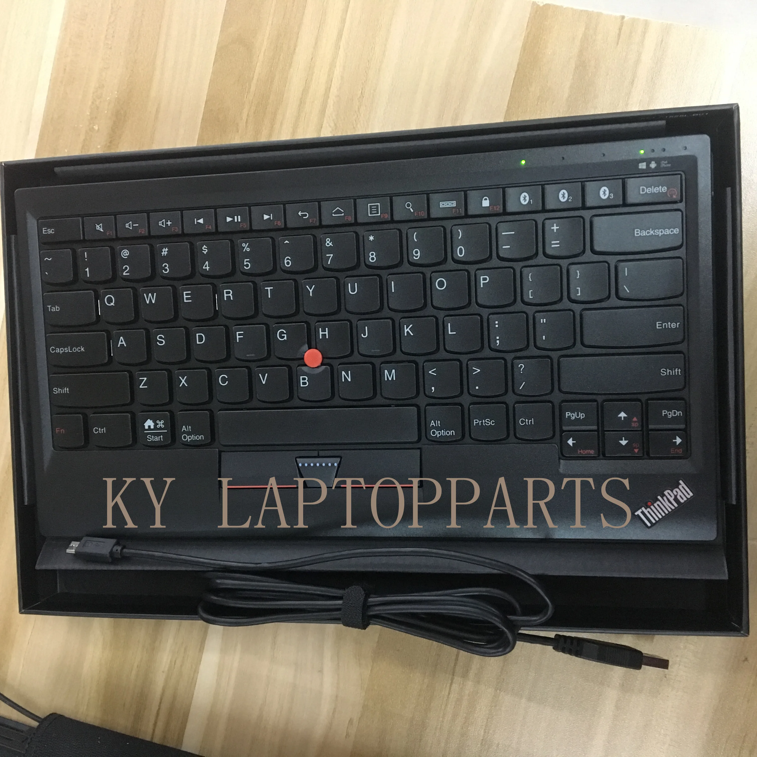 Подлинный для lenovo ThinkPad red dot Многофункциональный Bluetooth Великобритания клавиатура Поддержка win Android, Apple BT donggle4X30K12182