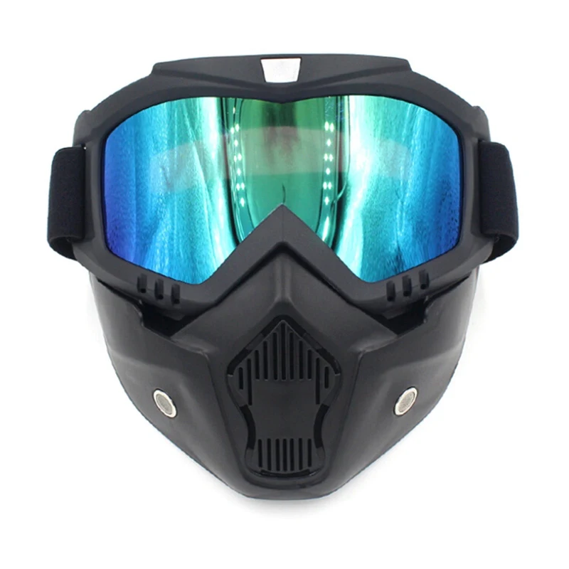

Safety Goggles Face Mask Windproof Dustproof UV-protection Eyewear Mask Removable Bicycle Motorcycle Tactical Goggles Masks