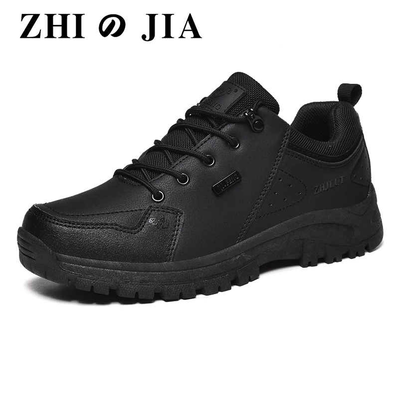 Leather Boots Leather Shoes Anti Slip Shoes Men Women Outdoor Sports Shoes Wear Resisting Hiking Boots Casual Sneakers for Man Trekking Footwear