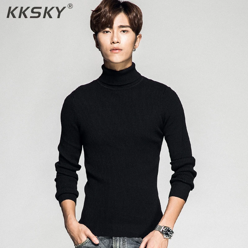 Mens Turtleneck Pullovers Sweater Autumn Casual Style Pullovers Long Sleeve Pullovers Homme Solid Slim Fit Knitwear Coats M-3XL Mens Turtleneck Pullovers Sweater Autumn Casual Style Pullovers Long Sleeve Pullovers Homme Solid Slim Fit Knitwear Coats M-3XL