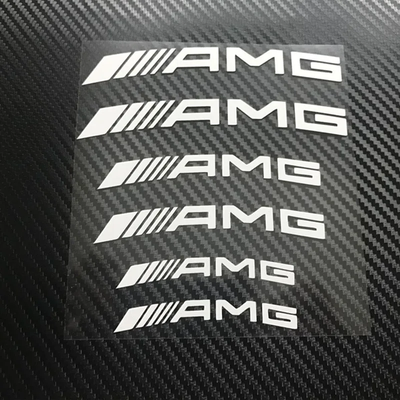 6 шт. автомобильный тормозной суппорт наклейка для Mercedes benz AMG w204 w203 w212 w211 w124 w210 CLG автомобильные аксессуары Стайлинг