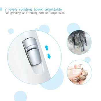 

Hot Electric Nail Grinders Rechargeable Dog Nail Grinders USB Charging Pet Nail Clippers Dog Cat Paws Nail Grooming Trimmer Tool