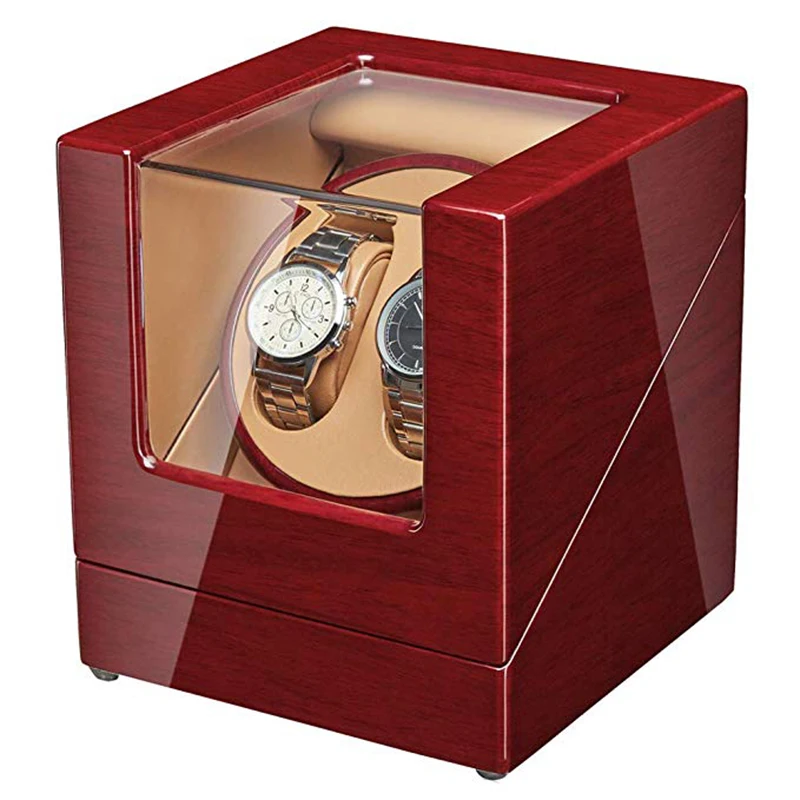 JQUEEN Walnut Watch Winder с тихим японским мабути мотором 2 + 0 хранения