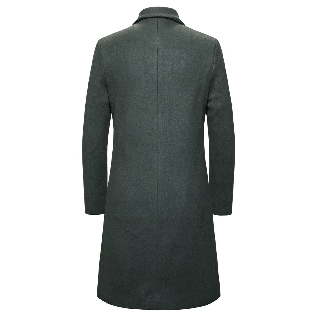 Япония Южная Корея Мужская шерстяная куртка Корейская Стиль Slim Fit длинный Duffle Coat Yf27