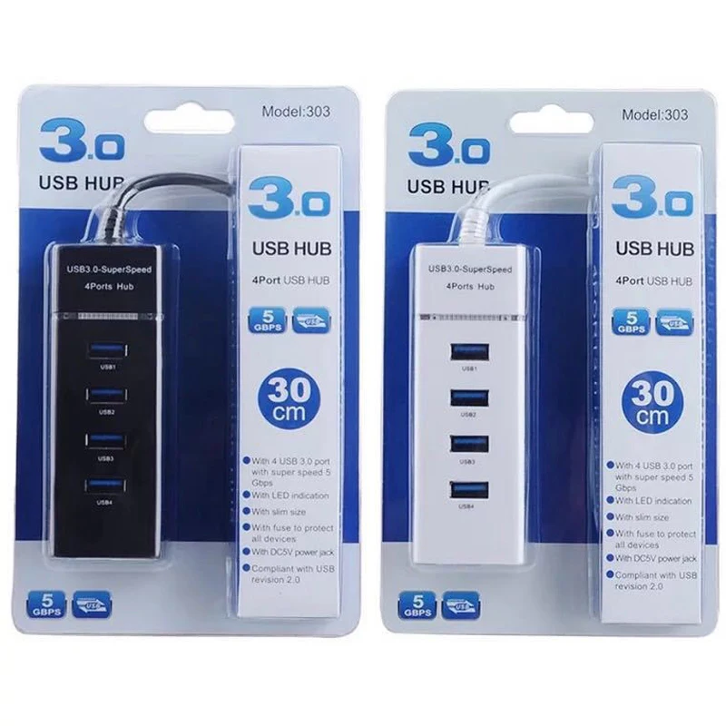 Usb-концентратор VIPATEY с 4 портами USB 3,0 концентратор портативный Быстрый концентратор данных для кабельный адаптор MacBook Air Surface Pro ноутбук ПК USB флэш-накопители и Мобильный HDD