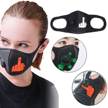 Маска для защиты среднего пальца от пыли и дыма с регулируемыми ремнями и моющейся респиратором
