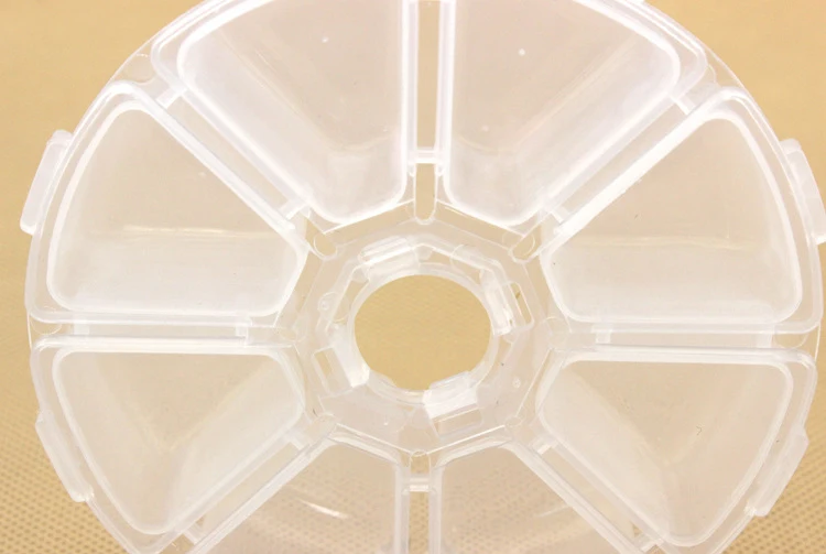 8 сетки круглый ящик для хранения случае ремесло жемчужные ювелирные изделия шарик винт в форме сверла горный хрусталь Органайзер контейнер DIY