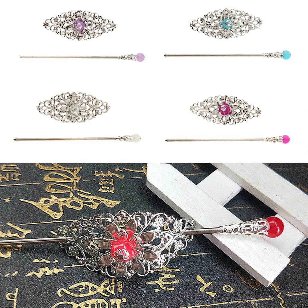 Traditional Chinese Hairpin Rhinestone Antique Hair Sticks Hair Chopsticks Hair Styling Tools Women Headwear