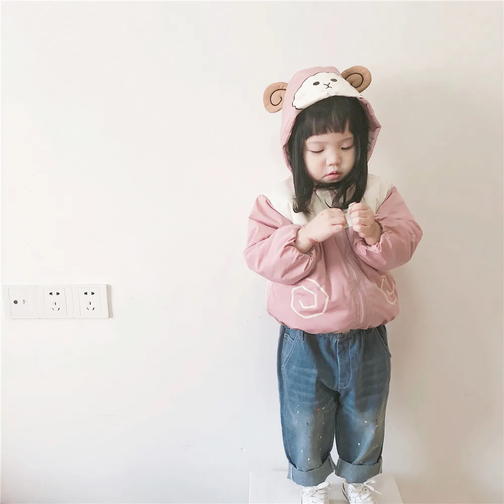 Tonytaobaby Новинка зимы для мальчиков и девочек Детская одежда милые узоры в виде овцы, панды пальто Детские зимние штаны