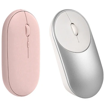 

1Pcs Wireless Mouse 1200Dpi Dual Mode Silent Mouse 2.4G & 1Pcs Wireless Mouse Rechargeable Silent Mouse for Home Office