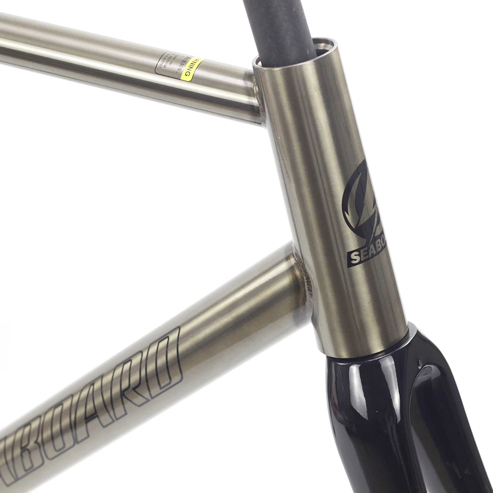 

Cromolly Fixed Gear Frameset Frame Carbon Fork Custom Chrome Cr-mo Steel Fixie Track Bike Frameset Super