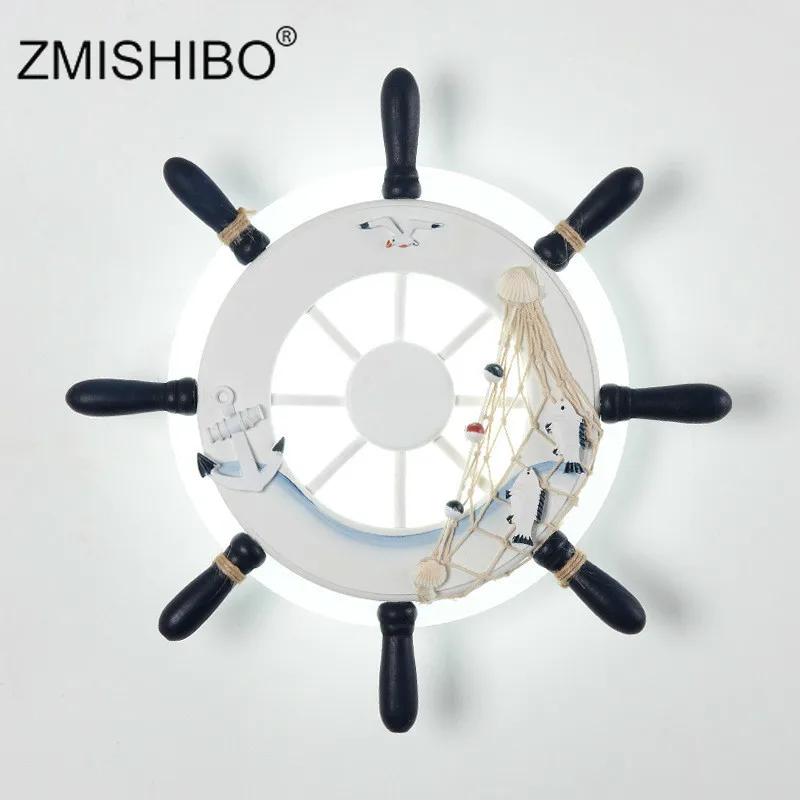 ZMISHIBO, Скандинавское фойе, светодиодный настенный светильник с рулем, для мальчиков, для кровати, комнаты, Декор, лампа, современный, креативный, простой дизайн, уникальные прикроватные ночники