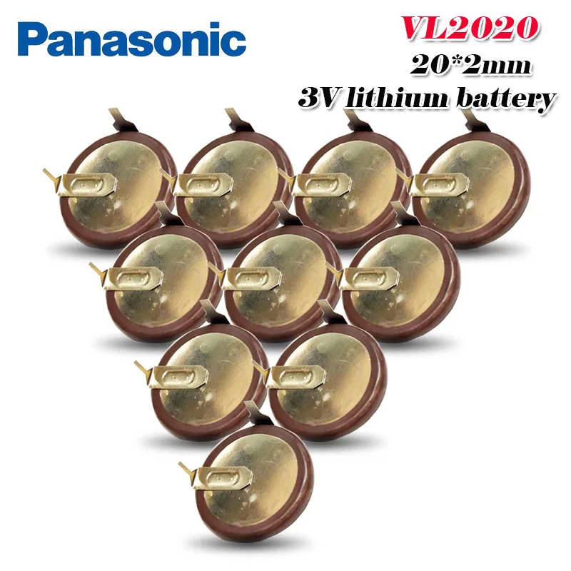 10 шт./лот 100% оригинал Panasonic VL2020 2020 перезаряжаемая батарея для автомобильного