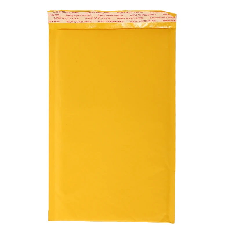 50Pcs/Set Mailing Bags Yellow Kraft Moistureproof High Quality Self Seal Shipping Bags Drop Shipping Paper Bubble Envelope Bag