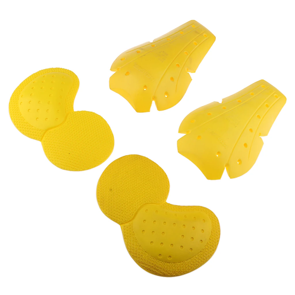 Yellow Защитные наколенники для мотокросса, одобренные CE - Color: Yellow