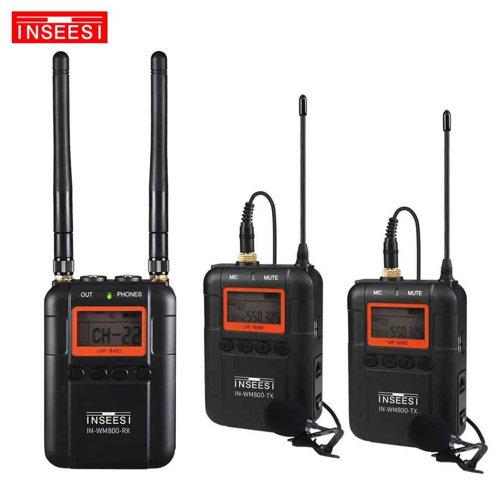 INSEESI IN WM800 50 канальный профессиональный беспроводной микрофон для цифровых