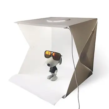 

Durable Studio Box Multi-function Portable 30cm Mini Folding Lightbox LED Light Photography Photo Studio Softbox