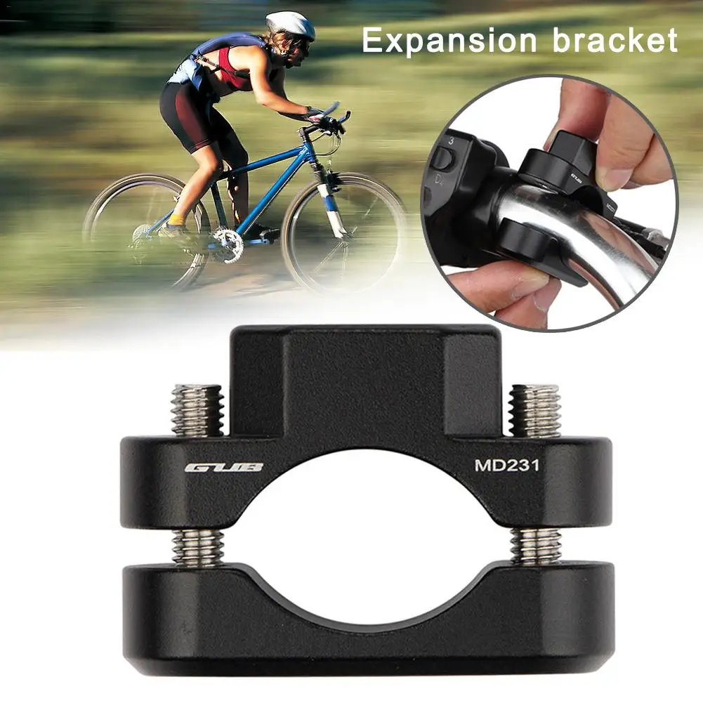 Black Handle Bar Mirror Mount Holder Motorcycle Rearview Handlebar Mirror Clamp For GUB MD231 Expansion Bracket Riding Supplies 4 - Цвет: Black