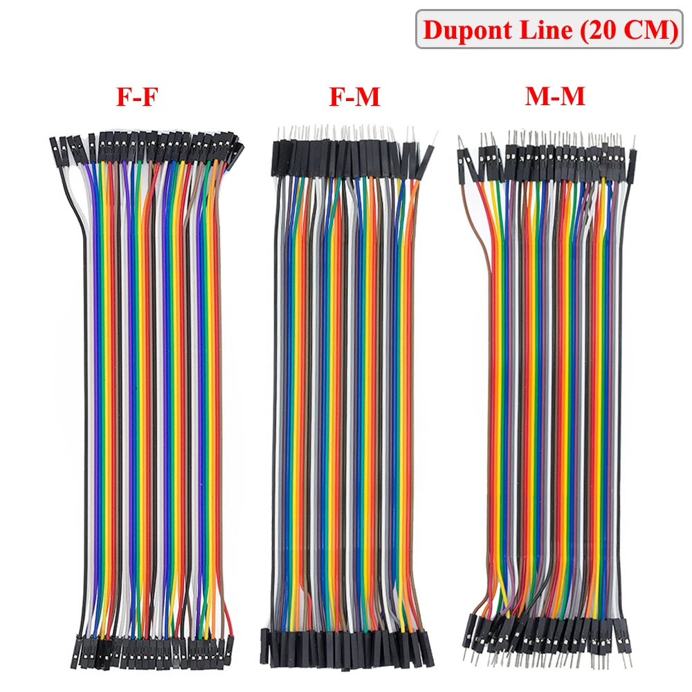 Dupont line 120 шт. 20 см штекер + гнездо и соединительный провод кабель|jumper wire|line dupontline cable |