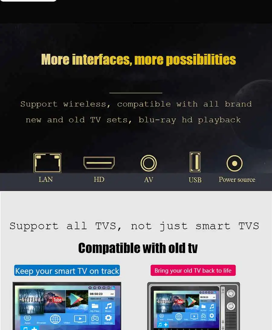 H96 MAX Plus Android 8,1 smart tv Box set top box RK3328 4GRAM 32G/64G rom Wifi 4 k H.265 3 gb 32 gb mediasteler pk h96 pro