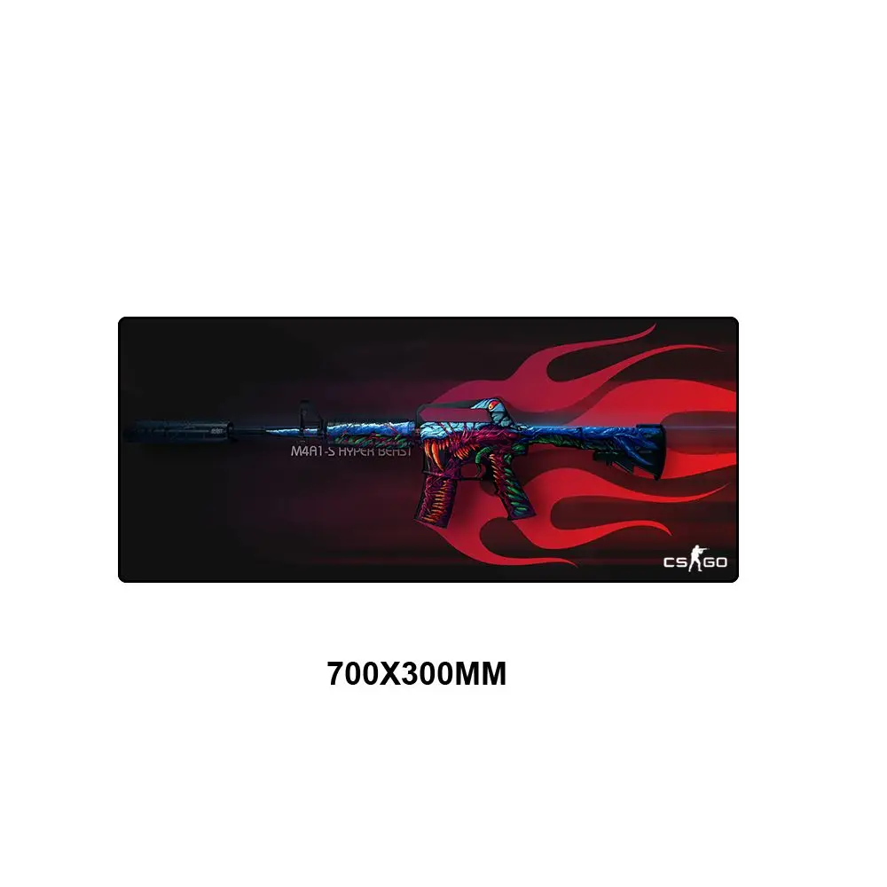 SQ-009 Коврик для мыши CS GO, дизайнерский коврик для мыши, скоростной коврик, резиновая клавиатура, игровая большая, XL, геймер, CSGO, черный, 700x300 мм, для ноутбука, ПК - Цвет: SQ-009