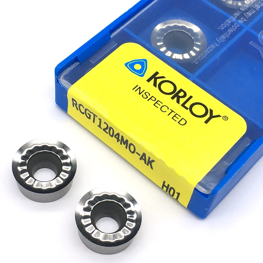 

RCGT1204MO AK H01 Aluminum cutter blade RCGT1204MO Milling Inserts Cutting Tool turning tool CNC Tools AL +TIN Alloy wood