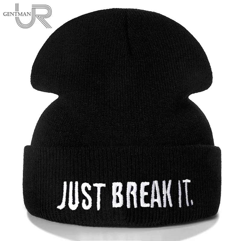 Новинка унисекс Шапка бини JUST BREAK IT Повседневная зимняя шапка для мужчин и женщин