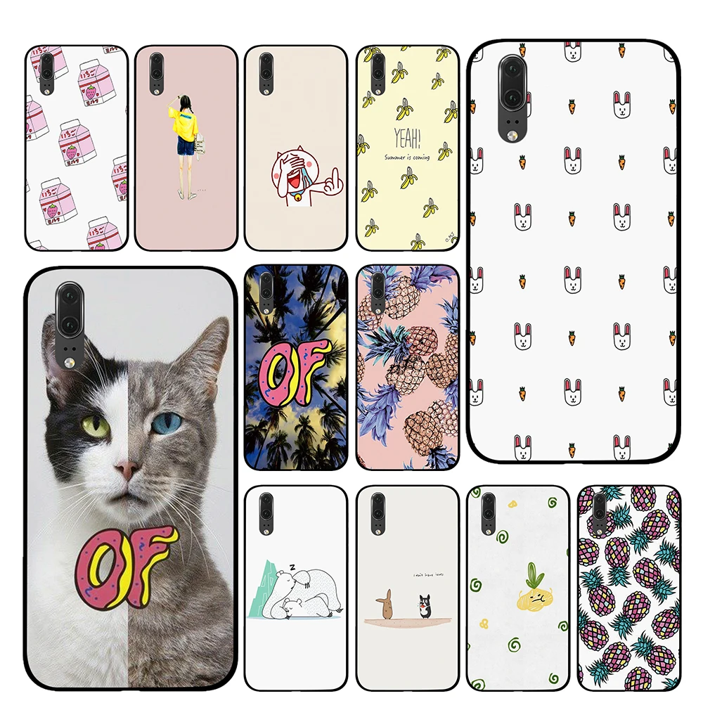 Cat pattern For Huawei Honor V9 V10 8 9 10 8X 5A 7A 5X Play Lite TPU Phone Cases Cover | Мобильные телефоны и аксессуары