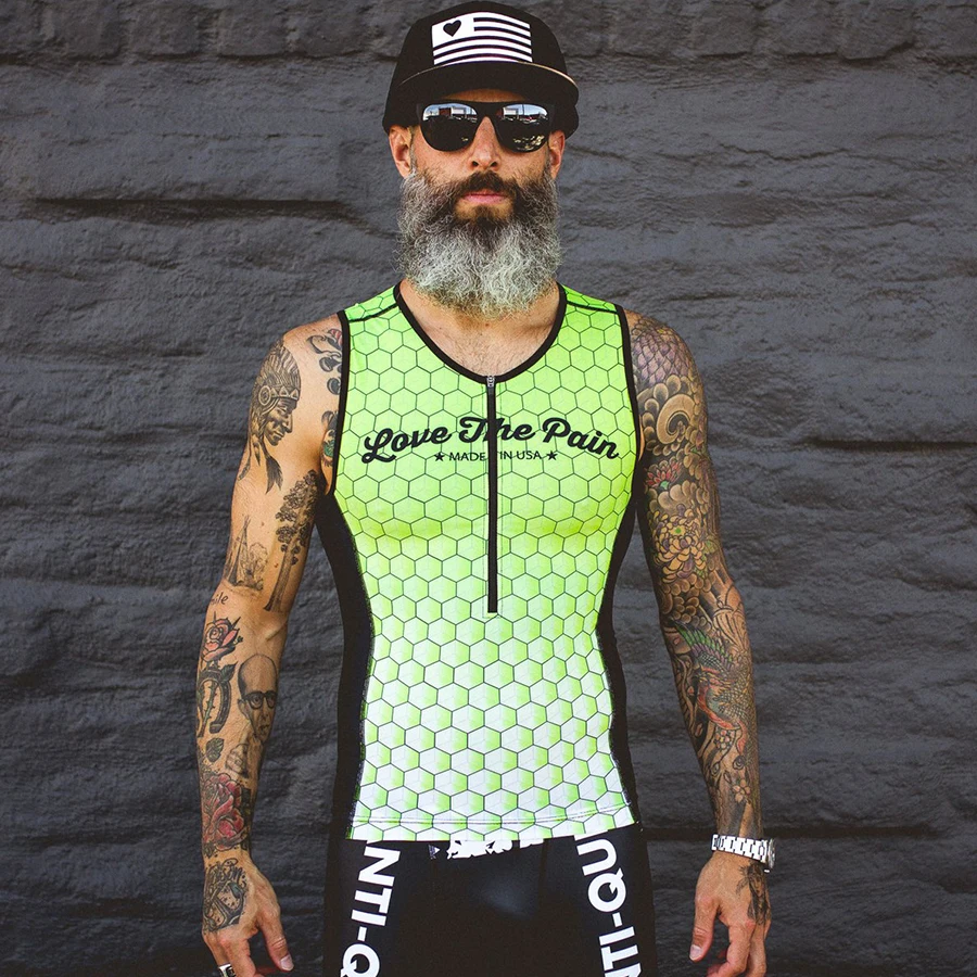 Одежда для велоспорта, одежда для шоссейного велосипеда, трико для бега, мужской комбинезон с надписью LOVE PAIN, Триатлон, профессиональная одежда, Ropa Ciclismo skinsuit - Цвет: skinsuit