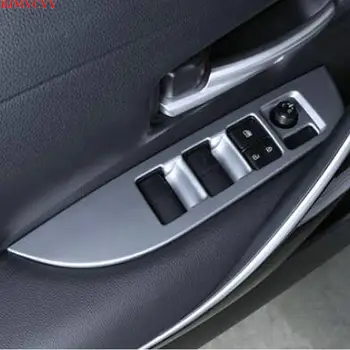 

BJMYCYY for Toyota corolla E210 2019 2020 Accessories 4PCS/SET Car window lifting panel carbon fiber decorative frame