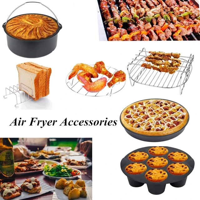 12 pcs Round 9 Inch Air Fryer Accessories Baking Basket for Secura