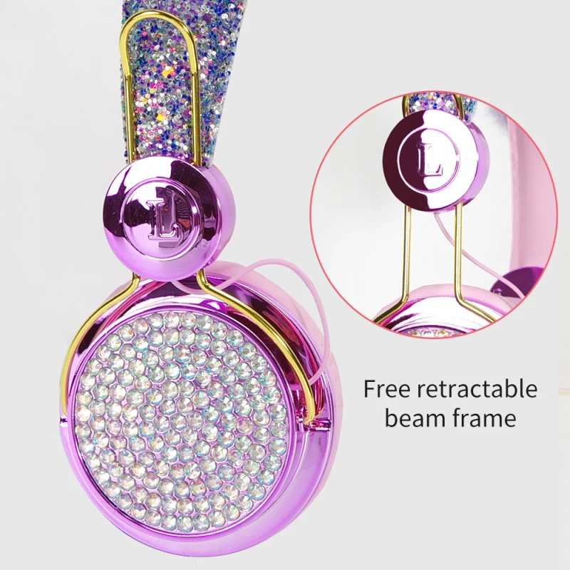 Wired Headphone Cute With Microphone Girls Kids Music Stereo Earphone PC Mobile Phone Gamer Headset Child Gift