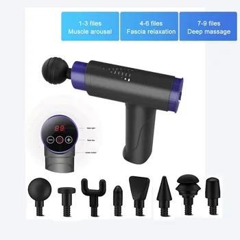 

Massage Gun Fascial Gun Electric Deep Muscle Relaxation Fitness Massage Grab Massager Therapy Gun Acid Relief Pain Relax