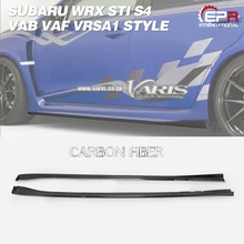 Боковая юбка из углеродного волокна для Subaru WRX STI S4 VAB VAF- VRSA1 стильная боковая юбка комплект для удлинения кузова тюнинг WRX Racing