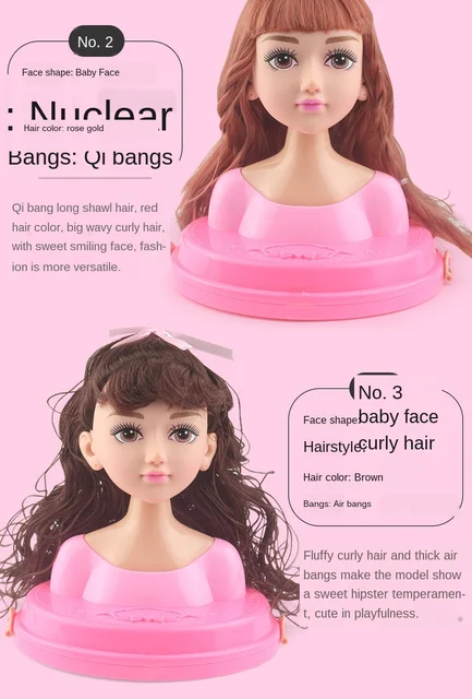 Metade Do Corpo Meninas Maquiagem Penteado Formação Boneca Cosméticos  Cabeça Criança Fingir Jogar Brinquedo Boneca Moda Para A Prática De  Maquiagem Presente - Brinquedos De Moda E Beleza - AliExpress