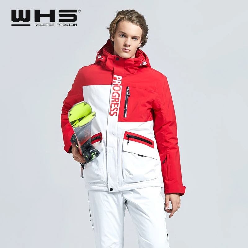 WHS, новинка 2019, мужские уличные лыжные куртки, ветрозащитные мужские теплые пальто, мужская зимняя куртка, приталенная одежда для подростков, Мужская теплая Куртка отличного цвета on AliExpress