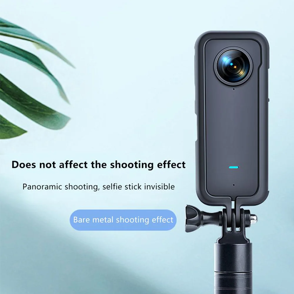 Insta 360 용 정밀 구멍 전체 보호 케이지 Insta360 ONEX2 1/4 나사 포트 용 X2 카메라 하우징 케이스 프레임 범퍼 1 개