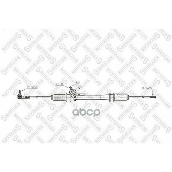 00-35025-Sx_рейка Рулевая Механическая! С Рулевыми Тягами Vw Passat All 88 Stellox 0035025sx Stellox арт. 0035025SX