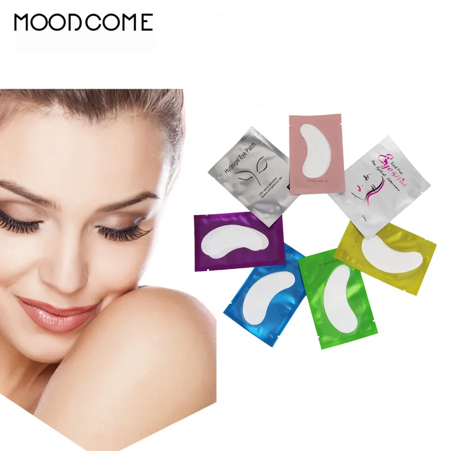 

100 Pairs Eye Pads Under Eye Pads Patches Gel Pad for Eyelash Extension Premium 100% Natural Hydrogel Lint Free Lash Supplies