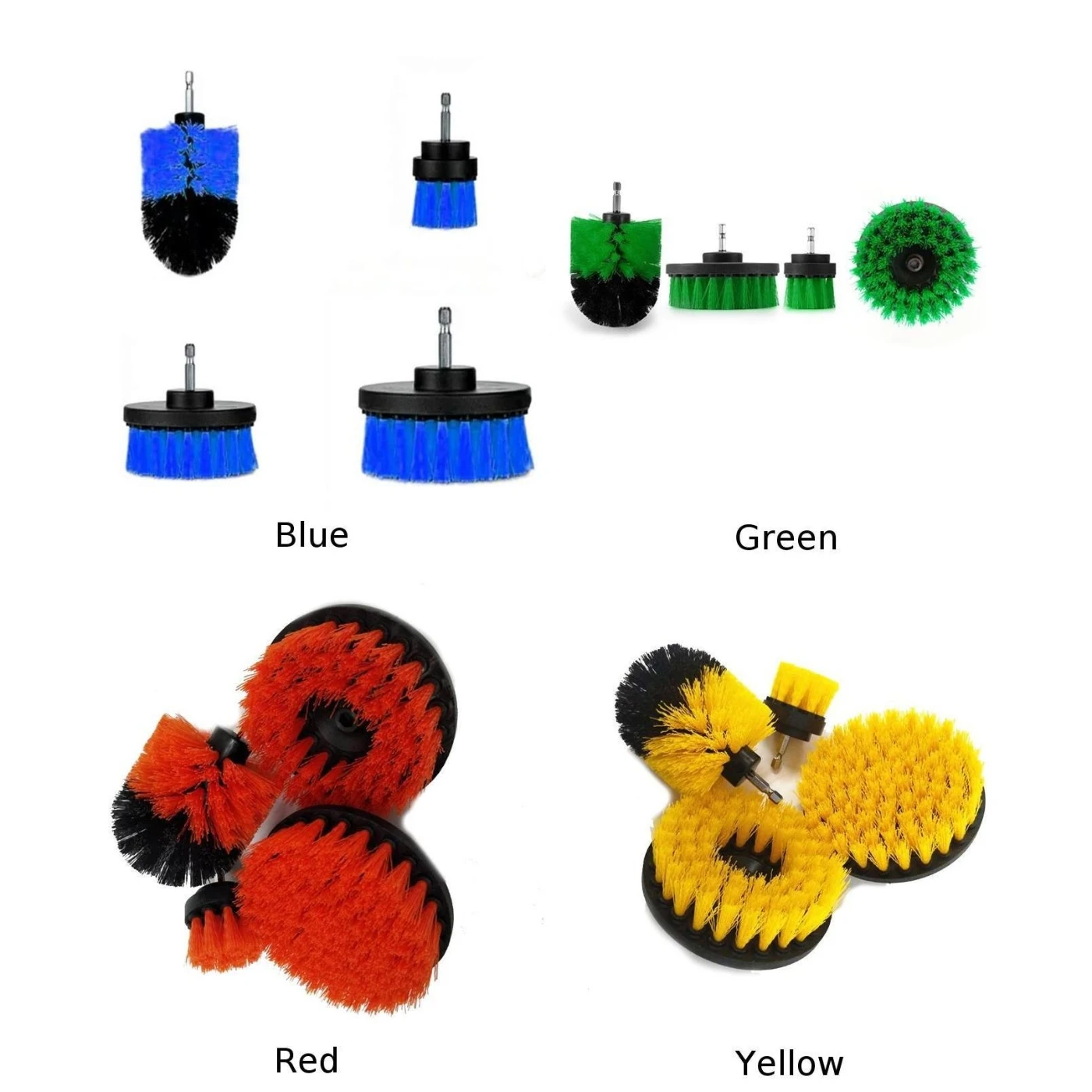 4 шт. набор скруббер электрическая дрель Чистящая Щетка для ванной комнаты душевая плитка угловая очистка электрические щетки замена головки