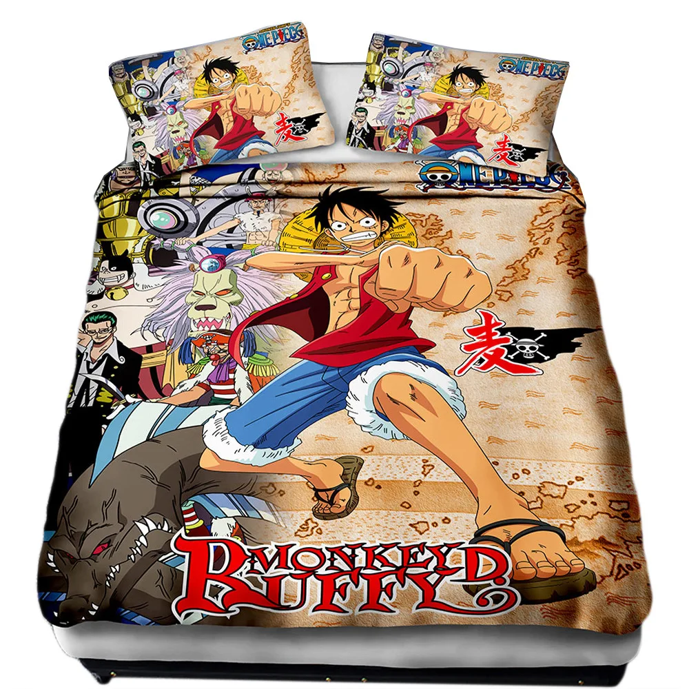 Обезьянка д. Комплект постельного белья Luffy односпальная и двуспальная кровать в