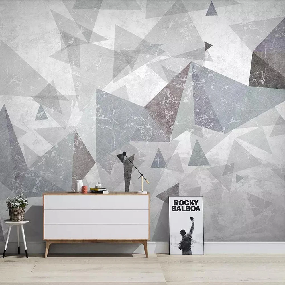 

Drop Shipping Custom 3D Wallpaper Mural Modern Minimalist Abstract Solid Geometry Living Room Background Wall Painting Wallpaper