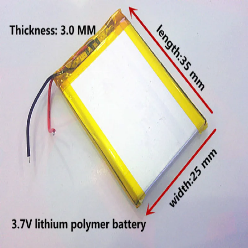 

3.7V,220mAH,[302535] PLIB; polymer lithium ion / Li-ion battery for toy,smart watch;GPS,mp3,mp4,cell phone,speaker