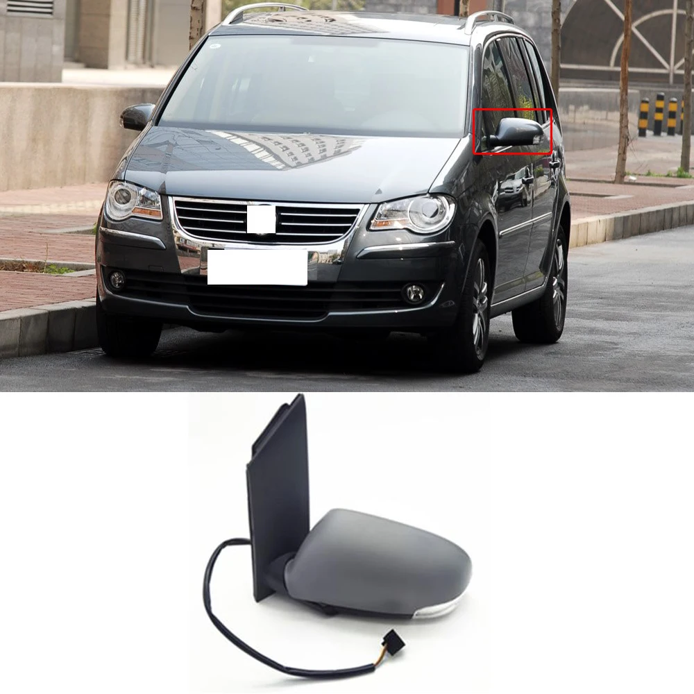 CAPQX для Volkswagen TOURAN 2005-2010 автоматическое складное электрическое нагревательное боковое зеркало с зеркалом заднего вида с памятью