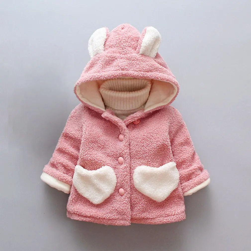 

Europe and America Autumn and winter new round neck long-sleeved cloak type woolen warm children's coat