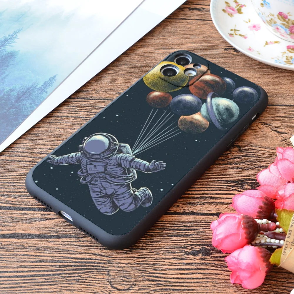 

For iPhone Astronaut Print Soft Matt Apple iPhone Case