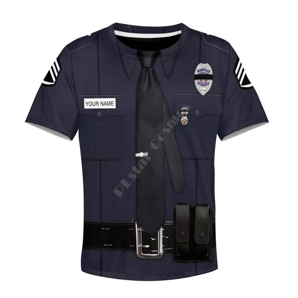 Policja 3d bluzy z nadrukiem bluza z kapturem dla dzieci bluza dresowa z krótkim rękawem płaszcz chłopiec dziewczyna kostiumy Cosplay 01