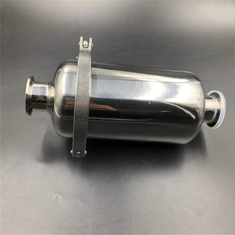 Short 1.5inch Tri Clamp Inline Wort Strainer With 102mm Body Pipe
