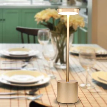 

LED Bar Table Lamps Modern Restaurant Dinner Stand Light Fixtures Chargeable Portable Battery Desk Lamp Dining Room Home Decor